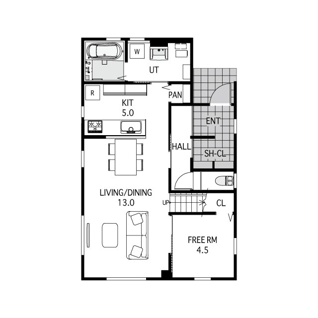 36 A-S｜36坪 4LDK ｜価格・間取り｜札幌 新築一戸建てCOZY